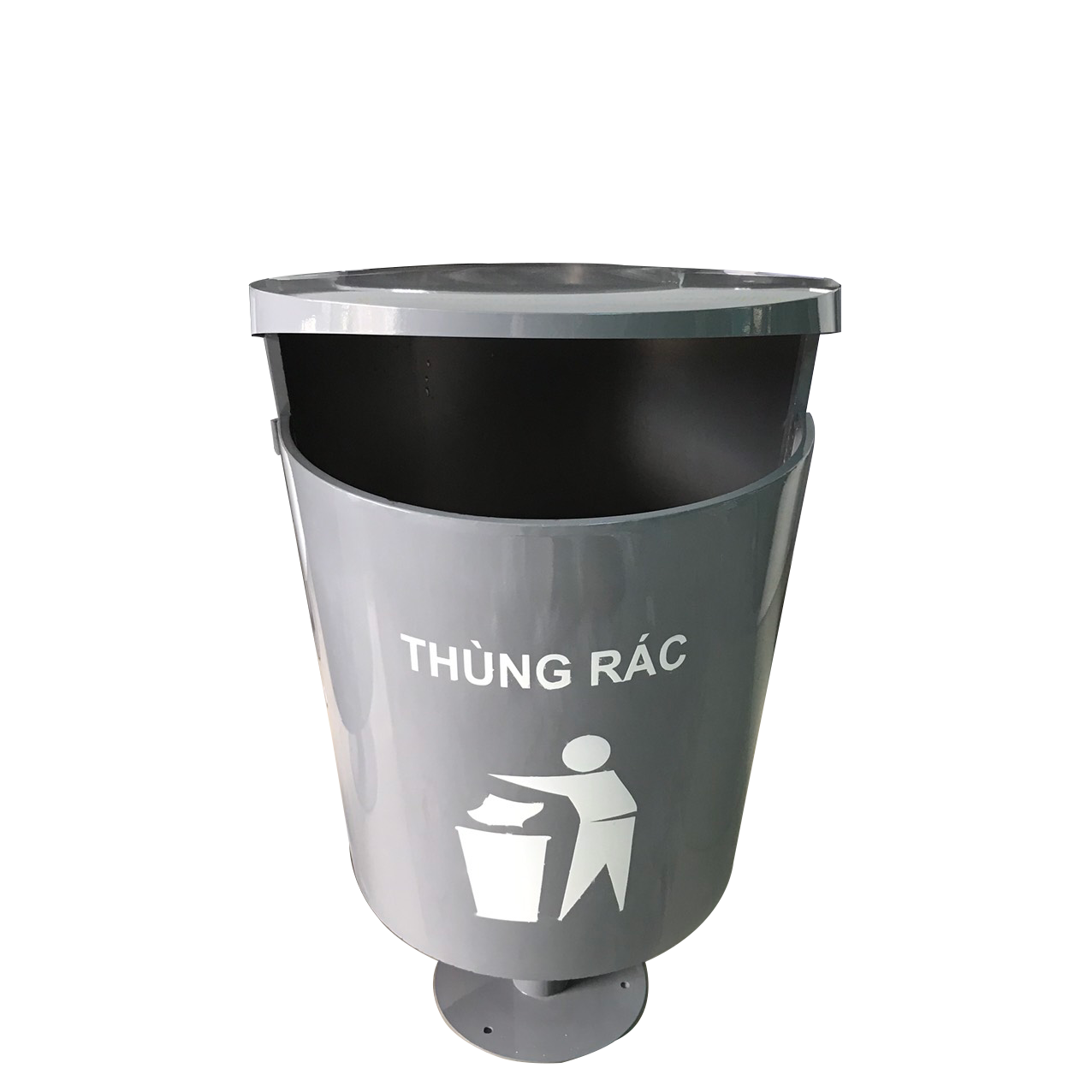 Thùng rác inox sơn tĩnh điện