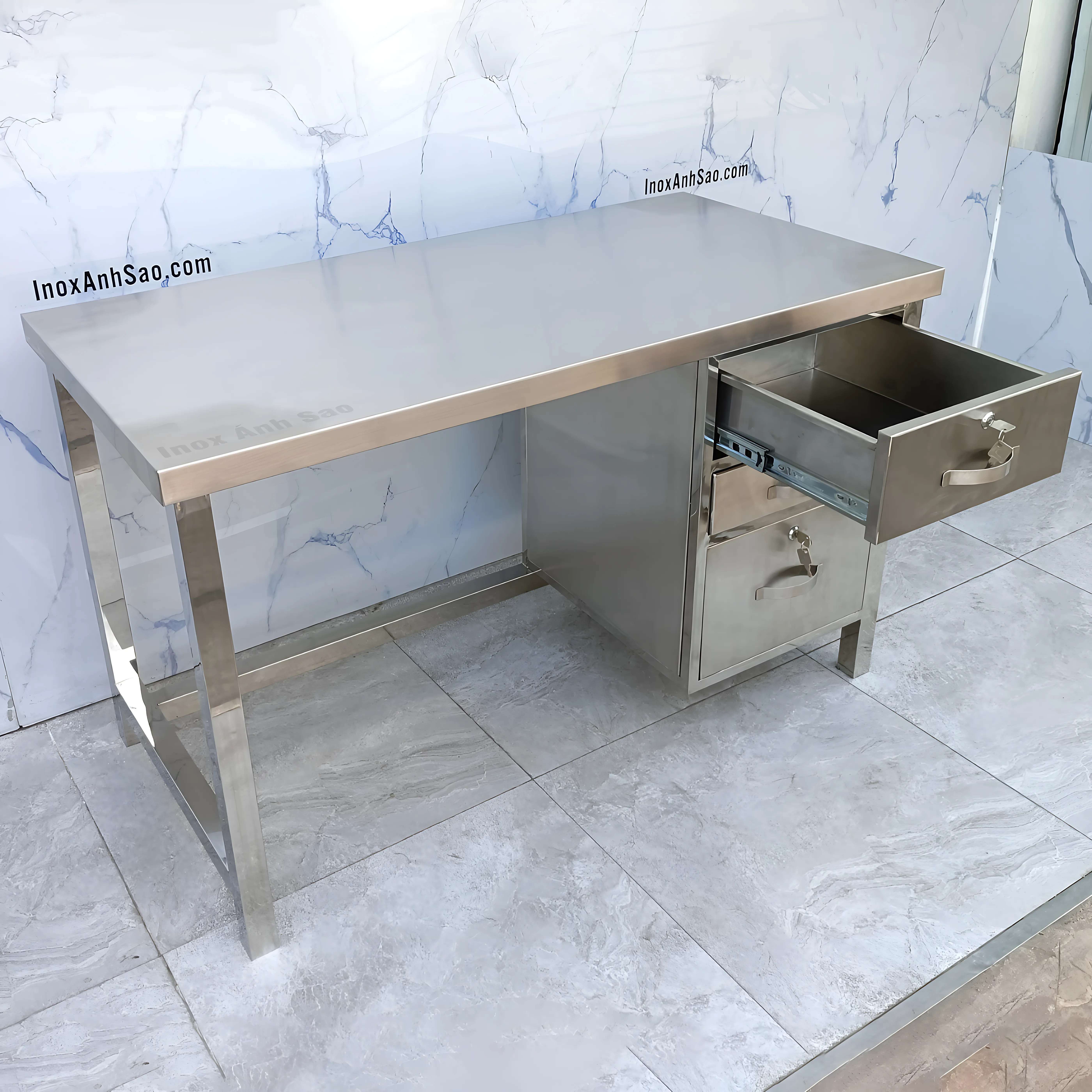 BÀN LÀM VIỆC INOX 253